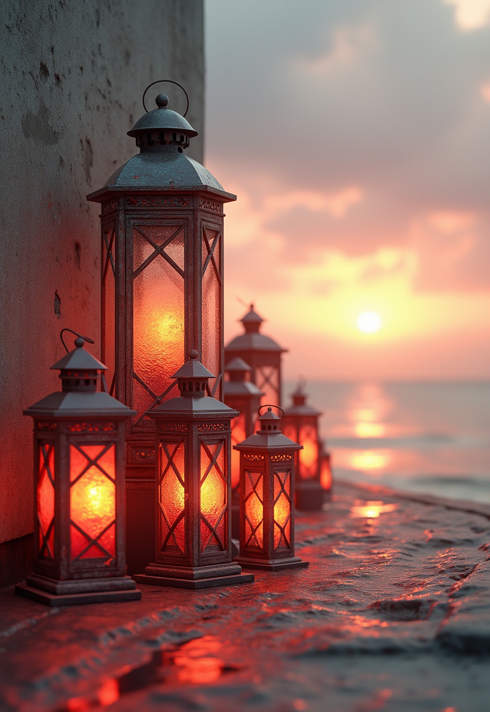 12) Weathered Lanterns