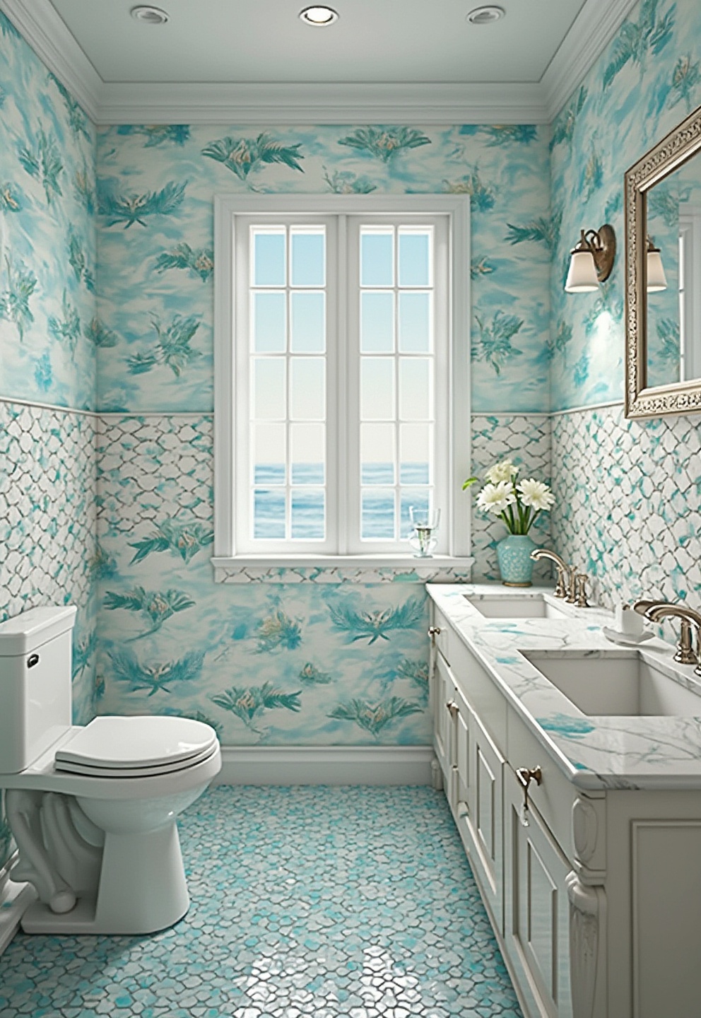 5) Ocean-inspired Tiles